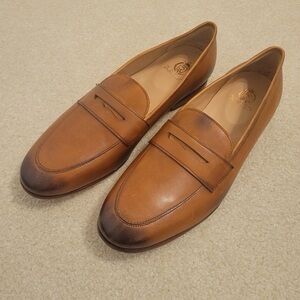 Men's Rawls Tan Leather Penny Loafers retails for $160